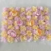 Decorative Flowers 66CM Wedding Supplies Artificial Peony Dahlia Flower Wall Rose Embroidery Ball Rows Decoration Silk