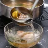 Stainless Steel Soup Fat Oil Separator Ladles Skimmer Spoon Soup Colander for Kitchen with Heat Insulation Anti-scalding