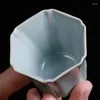 Чашки блюдцы ru Kiln Открытие маленькой чайной чашки одинокой человек чистый мастер ручной работы ручной работы