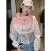 Women's Jackets Sweatshirt Women Jacket Patchwork Outdoor Lightweight Sportswear Sun Protective Clothing Summer Coat Zipper Long Sleeve