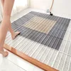 Mattes de bain Nim DIY Splice TPE La taille du tapis de salle de bain peut être coupée étanche pour le sol de toilette antidérapant et du pied de toilette