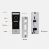 Intercom Jeatone 7inch WiFi Video Intercoms Home Security System White Color Touch Screen Monitor Multilanguage Support Remote Control