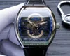 Nuovo Saratoge Vanguard S6 Yachting V45 S6 Yacht Steel Case Skeleton Blue Dialtura da uomo Orologio da uomo Orologio Orologi Time5343368