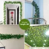 Fiori decorativi 2 metri artificiali appesi natalizi piante ghirlanda foglie di vite simulazione verde per arredamento da giardino da bagno per feste di nozze