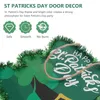 Figurines décoratines Emblems Accessoires de chapeau St Patrick Porche Signe en bois Patrick Decoration Decoration Porte d'entrée Ornement