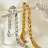 Link Armbänder Edelstahl Ladies Mode einfaches hochgradiges Goldarmband