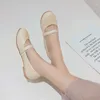 Casual Shoes YQBTDL 2024 Młode dziewczęta singla Peas Spring Autumn Bandage Bandage Soft Sole Summer Women Flats Drop