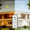 Intercom VANSOALL Video Intercom for Apartment Home 4Wired 1200TVL IP65 Waterproof Color Night Doorbell Camera with Unlock,2monitors Kit