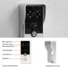 Intercom HomeFong Video Intercom voor Home, Wired Doorbell Camera Monitor, LCD -display met aanraakknoppen, straatoproeppaneel, RFID -ontgrendeling, praten