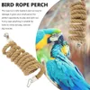 Other Bird Supplies Hanging Rope Toy Perches For Cages Bungee Cord Chew Stands Parrots Metal Fittings Parakeets Toys