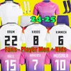 2024 Germanys Musiala Soccer Jersey Wirtz 2025 Deutschland Football Shirts 24 25 Skjortor Spelarfans Män barn Set Kroos Muller Sane Ballack Retro Women Alemania