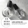 Storage Bottles 10 Pcs Empty Glass Bottle DIY Nail Polish Transparent Nails Gel Toiletry Travel Containers Black For Lipstick Tube