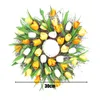 Dekorative Blumen Girlande Europäischer Stil Simulation Blumenkranz Ornamente Rattan Home Decor Simulierte Tulpe Künstlich