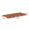 24 griglia quadrata cioccolato quadrati stampo silicone stampo dessert a blocco stampo bar a blocco ghiaccio silicone cassa zucchero da zucchero stampo