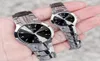 Zegarek sprzedający parę obserwuj LSVTR mężczyzn Kobiety Tungsten Steel Ladies Quartz Lover Prezent dla męża i żony Drop3321057