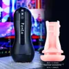 Bluetooth 앱 원격 제어 자동 빨기 가열 된 남성 masturbration 컵 입으로 섹스 머신 자위기 장난감 남성 240326