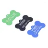 Dog Apparel Pet Lettering Aluminum Alloy Bone Cute Color Pendant Anti-loss Tag Hanging Ornaments