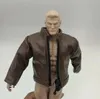 1/12 Scale Male Soldier Brown PU Leather Jacket Model for 6 Figure 240328