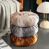 Pillow Round Velvet Grapes Shape Seat For Chair Sofa Waist Back Pouf Throw Tatami Baywinow Home Decoration
