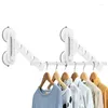 Hangers Suction Clothes Drying Rack Cup Vacuum Dryer Laundry Collapsible Pole Indoor For Bedrooms