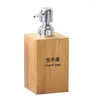 Liquid Soap Dispenser Push-Type Replacement Bottler Tom Bottle Wood Bamboo Shampoo Dusch Gel Hand Lotion