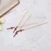 Flatware desechable 100pcs Beads Bamboo Cocktail Picks Food Sticks Picks Party Club