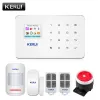 Kits KERUI G18 System alarmowy GSM Security SIM Smart IOS aplikacja na androida sterowanie 1.7 Cal kolorowy ekran TFT klawiatura dotyko