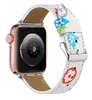 Luksusowy pasek Apple Watch 38 40 41 42 44 45 49 mm kwiatowy skórzany pasek pasek odpowiedni dla IWatch 8 7 6 5 4 SE Pasek projektowy LX00510 Modny pasek z wysokiej klasy pas