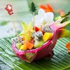 Forquetas 100 piezas de navidad fruta fruta bambú bambúas recolectas de cócteles decoración de palillos de dientes de pastel para fastidio de bricolaje cubierta de mesa desechable