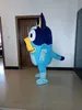 Голубая собака талисмана костюма карнавала взрослые фантазии