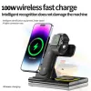 Laddare 30W Foldbar Fast Wireless Charger Stand för iPhone 14 13 12 Pro Apple Samsung Watch 8 7 6 5 Airpod 3 i 1 Charging Dock Station