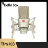 Mikrofonlar Bella Box TLM 103 Profesyonel Studio XLR Mikrofon Kapasitör Bilgisayar Oyunu Kayıt Mikrofon Ses Kartı Podcast