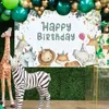 Fête décoration jungle safari anniversaire baby shower jetable table vaisse