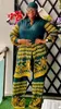 Vêtements ethniques 2024 Vêtements africains pour les femmes Fashion Summer Fashion à manches longues Imprimé en mousseline de soie en 2 pièces et pantalons correspondants.