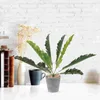 Decorative Flowers 2pcs Artificial Snake Fake Sansevieria Potted Plants For Indoor Outdoor