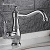 Rubinetti del lavandino da bagno miscelatore di bacino nero e taps a lavabo freddo lavani lavabo solido in ottone WB1055