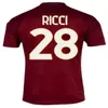 23 24 Torino FC RICCI Mens Soccer Jerseys SINGO T. SANABRIA ILIC PELLEGRI ZIMA BUONGIORNO Home Limited Edition Football Shirts