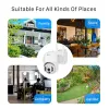 CAMERA ABUNTU 4G SIM SIM SIM SIM WIFI H.265 Sicurezza della telecamera wireless Tracciamento automobilistico 1080p Sorveglianza della telecamera CCTV con scheda SD