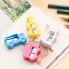 Sharpensers 30 PCS Candy Coloring Reel Pencil Sharpener Turn Pencil Knife Student Learning Supplies Presents Stationera Partihandel