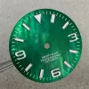 Kits NH35 Dial 3/6/9 Number Nails 28,5 mm grön lysande klocka för NH35/NH36 Automatisk rörelse klocka för män delar tillbehör