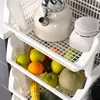 Кухонная хранение многослойная овощная стойка наклонные корзины суперпозиция Дизайн корзины практическая универсальная полка