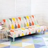 Chair Covers Durable Folding Sofa Bed Cover High Quality Armless Couch Protective Stretchable Colorful For Living Room Decor