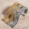 20mm President jubilee Watch Band Bracelet Fits for Stainless Steel Gold8588843