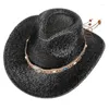 Bérets F42f Club Cowboy Chapeau à paillettes pour les cocktails de maison disco