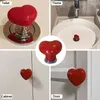 Toilet Seat Covers Tank Push Switch Bathing Room Decor Water Press Flush Button Tools Handle Plastic Heart Shaped