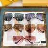 Luxus -Designer neuer Luo Yijia Sonnenbrille rahmenlose Metallkante Ins gleichen Stil Personalisierte LW40049U Sonnenbrille