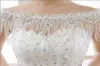 Sheer Beaded Crystal Cape Shawls Bling Wedding Wraps Bridal Jackets Real Picture Custom Made4818223