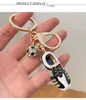 Keychains Cute Rhinestone Crystal Sports Gifts Keychain Soccer Shoes Football Key Chain Ring Holder Pendant Keyring