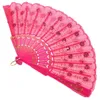 Dekorativa figurer Kvinnor PEALKIN Dekorerad Folding Plastic Hand Fan Dance (Pink)