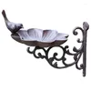 Kitchen Storage A Bird Cherry Blossom Tray With Large Cast Iron Handicraft And Decorative Wall Rack In Retro Courtyard